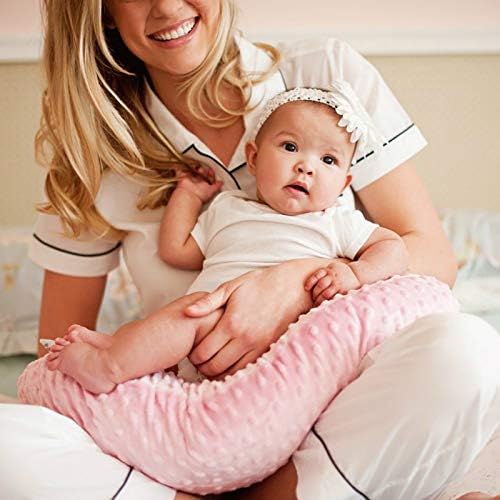 Minky Nursing Pillow Cover Breast Feeding Pillow Cover Slipcover U Shape for Baby Boy Girl,Cover Only(Navyblue)