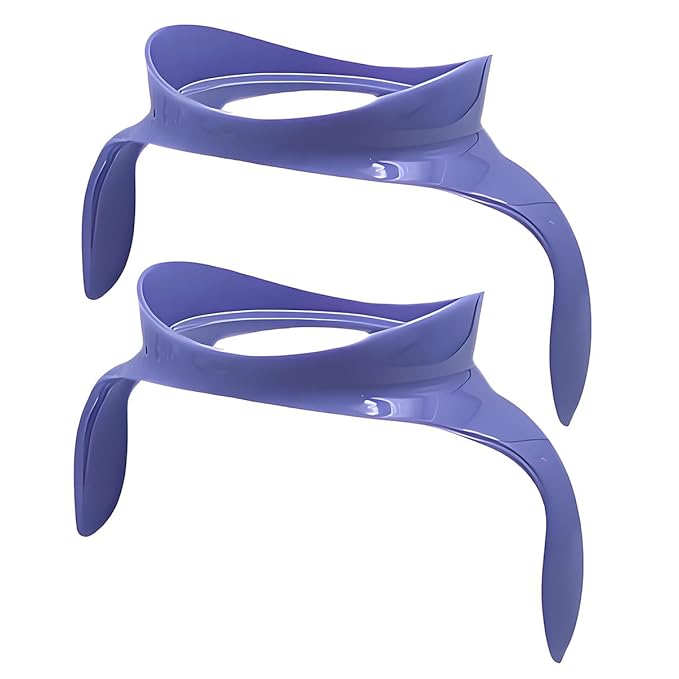 Baby Bottle Handles Compatible with Lansinoh Baby Bottles, Ergonomic Bottle Holder for Newborn, 4 Pack (White & Purple)