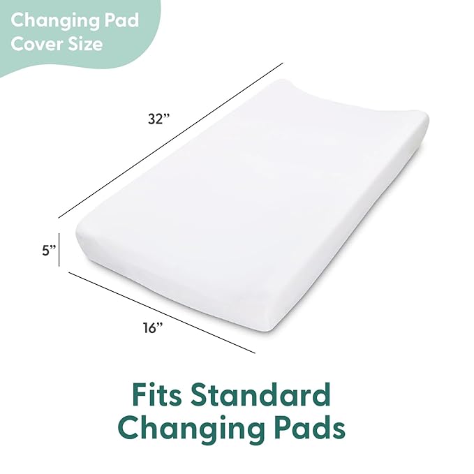The Peanutshell Minky Dot Diaper Changing Pad Cover - Ultra Soft Baby Mat Cover for Girls, Fits 16” x 32” Changing Table Pads - Pink, 2 Pack