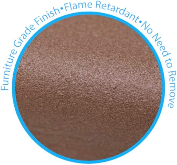 Kidkusion Jumbo Edge Cushion | Made in USA | 6 Ft | Brown | Child Safety Edge Guard, Babyproof Furniture Bumper