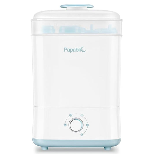 Papablic Baby Bottle Sterilizer and Dryer Pro, Esterilizador De Biberones, Electric Steam Sterilizer for Baby Bottles, Pacifiers, and Pump Parts, Large Capacity 10 Bottles