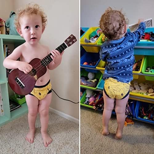 BIG ELEPHANT Random Color Toddler Training Pants 6 Pack, Potty Training Underwear for Boys and Girls
