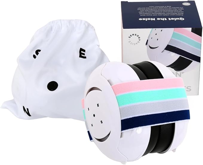 Noise Reduction Baby Headphones - Ear Protection for Babies, Infants & Toddlers - Baby Ear Muffs - Noise Protection Infant Headphones - Baby Ear Protection for Airplanes & Everyday Use