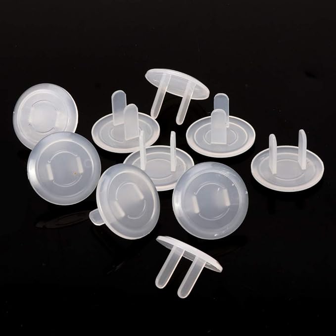 10pcs White US Electrical Outlet Baby for Electric Shock Plugs Protector Cover