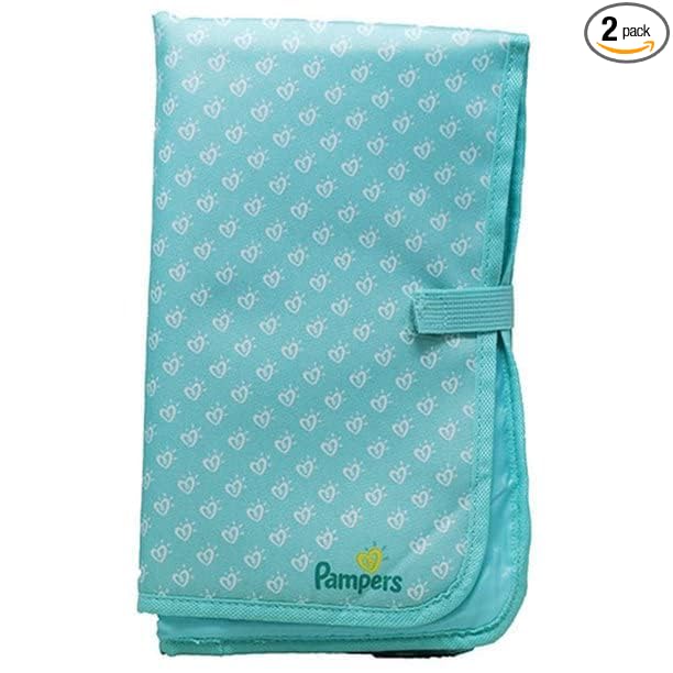 Generic Travel Changing Pads (2Pack), light green