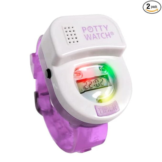 Potty Time Kids Potty Training Watch - Purple, Unisex, 1 Count, Water-Resistant, 30/60/90 Min Timer, Music & Lights Reminder