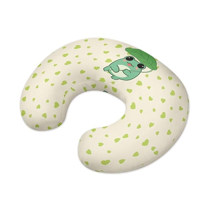 Frog Heart Nursing Pillow Cover for Infant Removable Neutral Breastfeeding Pillow Cover Soft Stretchy Breastfeeding Pillow Slipcover with Hidden Zipper