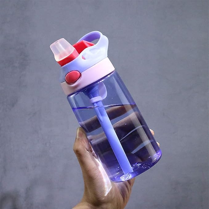 MICHLEY 16 oz Cute Water Bottle for School Kids Girls and Boys(blue)