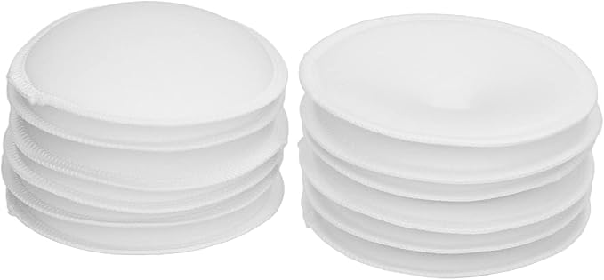 Walfront 12 Pack Washable Breast Pads Reusable Nursing Pads (Absorbent Vented Leak Proof Breastfeeding Supplies)