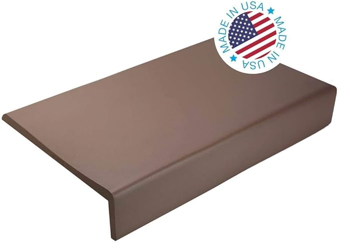Kidkusion Soft Seat Edge Cushion | Made in USA | 32" | Brown | Fireplace Safety Cushion | Hearth Pad