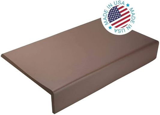 Kidkusion Soft Seat Edge Cushion | Made in USA | 32" | Brown | Fireplace Safety Cushion | Hearth Pad
