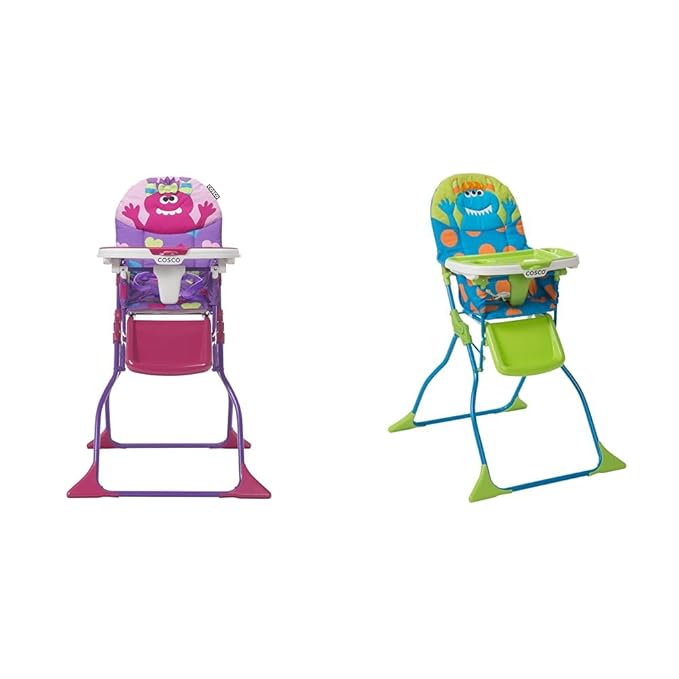 Cosco Kids Monster High Chairs - Shelley and Syd (Simple Fold Deluxe, 3-Position Tray)