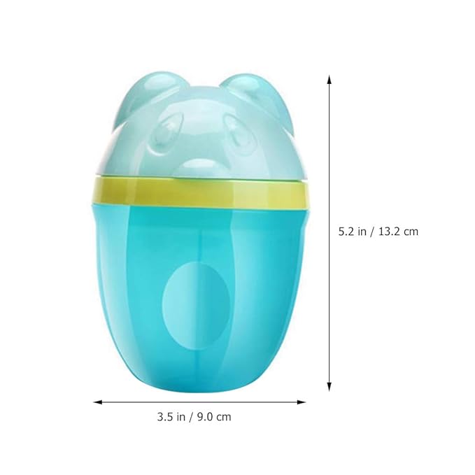 Kisangel Large Capacity Milk Powder Box Baby Formula Container Leak-Proof Food Grade Material Portable Travel Container for Baby Snacks 2-Pack 5.19X3.54X3.54In