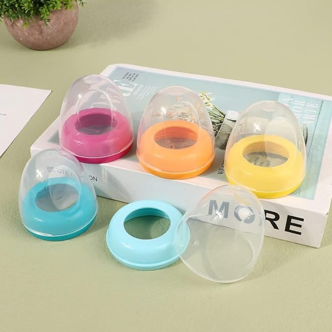 1pc Orange Baby Bottle Cap and Ring Suitable for Pigeon Bottle,Food Grade PP Baby Bottle Cap and Ring,Simplicty Fashionable Baby Bottle Cap and Ring Feeding Bottle,Bottle-Feeding