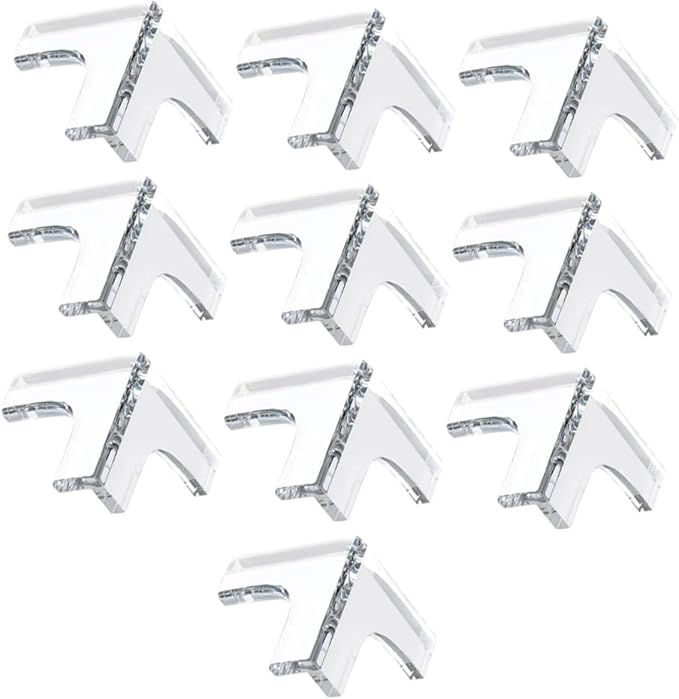 10 Pcs Clear PVC Corner Protectors Anti-Collision for Bed Frame Baby Proof Edges Covers Furniture Corner Guard