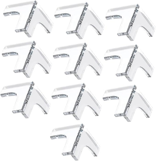 10 Pcs Clear PVC Corner Protectors Anti-Collision for Bed Frame Baby Proof Edges Covers Furniture Corner Guard