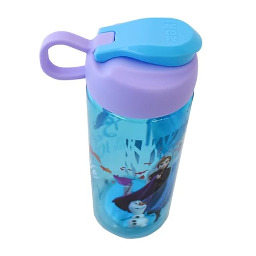 [3-Pack] Disney Frozen II 16.5oz Kids Sullivan Sports Water Bottle, BPA-Free, Blue/Purple, Elsa Anna Olaf