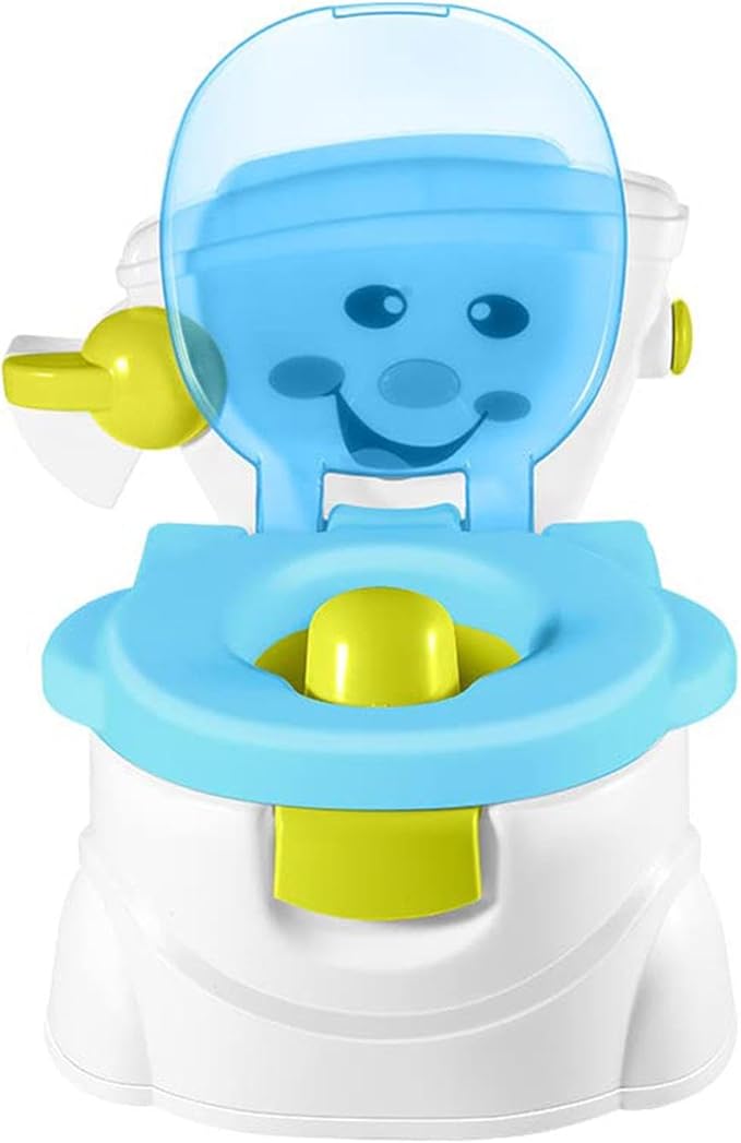 Potty Training Toilet | Kids Potty Training Toilet Seat with Splash Guard | Portable Travel Potty for Toddler | Toddler Potty Training Seat for Boys Girls, Blue