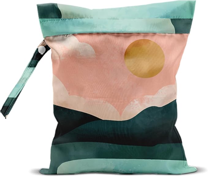 Wet Dry Bags for Diaper Waterproof Swimsuit Washable Reusable Bag for Beach Diapers Dirty Yoga Gym Clothes Plant Gifts for Women Friend