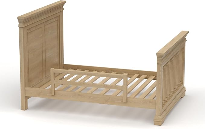 CC KITS Safety Guard Rail for Baby, Kids, and Children - Solid Wood Safety Bed Rail for Toddlers - Easy Installation - Premium Protection for Bunk, Twin, Full, Queen and King Size Beds - (Natural)