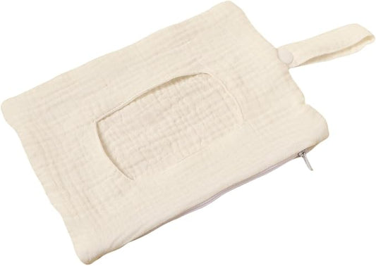 Baby Wipe Holder Portable Wipe Dispenser Strollers Storage Bag Container Double Layer Travel Carry Case for Diapers