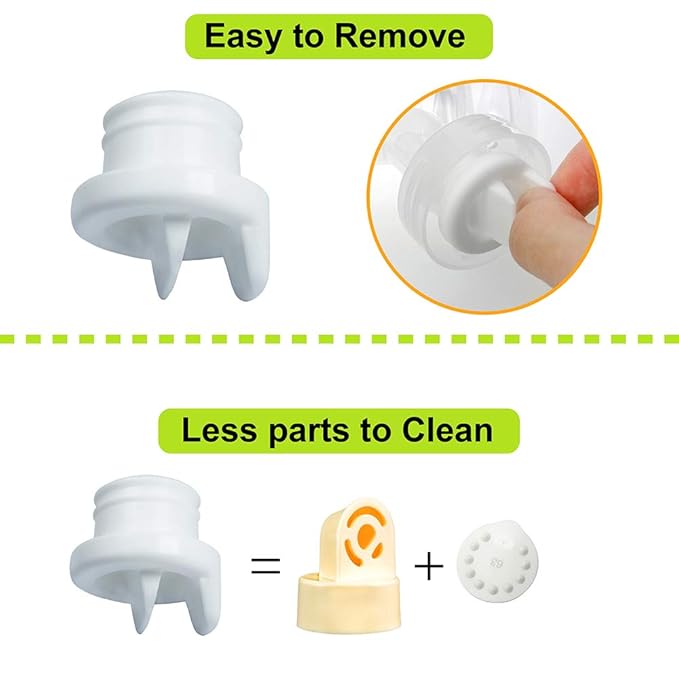 Nenesupply 4 pc Duckbill Valves Compatible with Medela and Avent Pumps Not Original Medela Pump Parts Work with Medela Pump in Style Medela Symphony Replace Medela Valve Membrane and Avent Valve