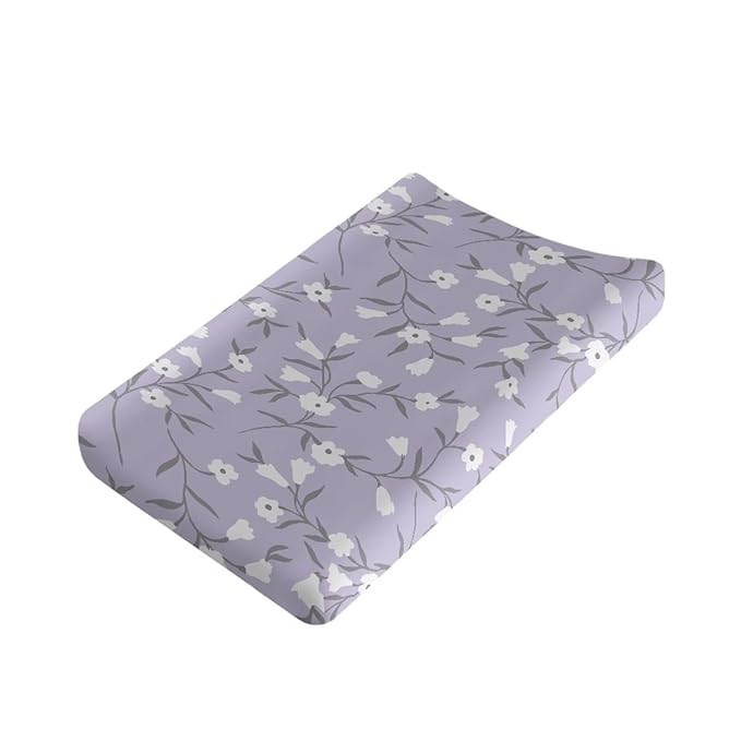Wild Flower Changing Pad Cover for Baby Girls Boys Comfort Diaper Change Table Pad Covers Soft Changing Pad Sheets