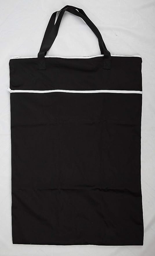 Large Hanging Wet/Dry Cloth Diaper Pail Bag for Reusable Diapers or Laundry