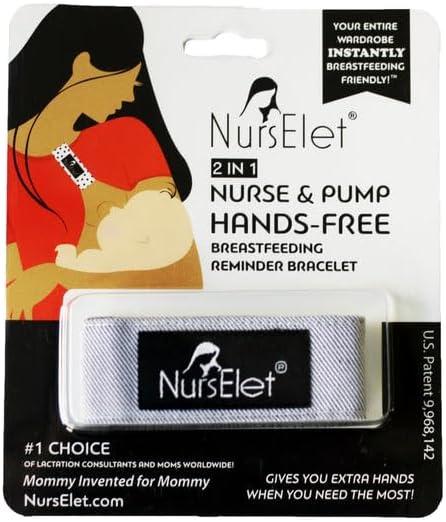 Nursing Bracelet, Hands-Free Shirt Holder Becomes Your Reminder Bracelet