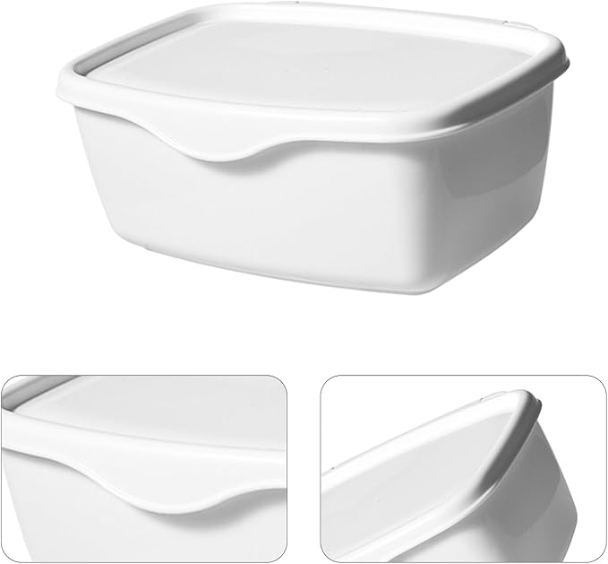 Wet Tissue Box with Lid Square Plastic Storage Container for Baby Wipes Bathroom Desktop Organization Compact 7.1 Inch Holder