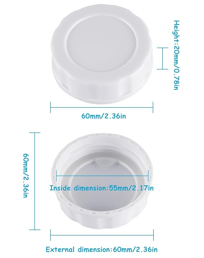 Baby Bottle Caps Compatible with Lansinoh Bottles, Travel and Storage Bottle Lids Replacement, 8 Count