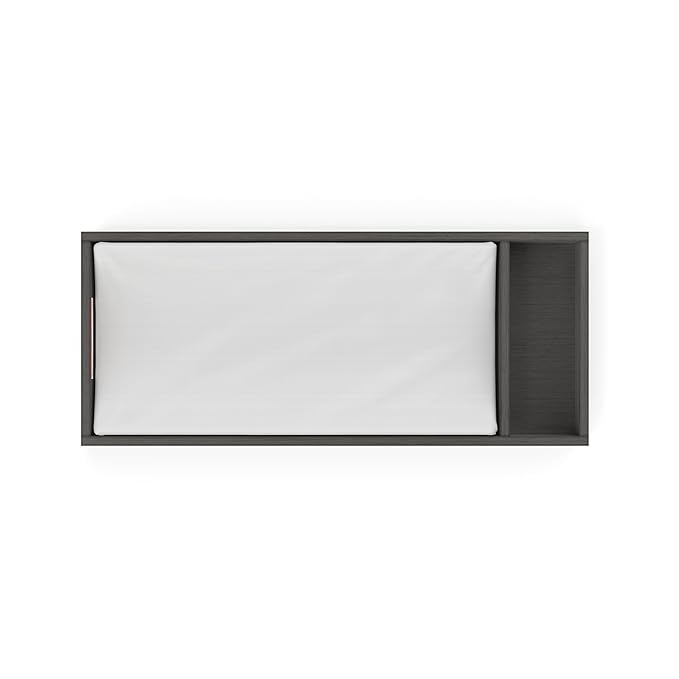 Child Craft Universal Changing Table Toppers, Attach to Dresser for Diapering Surface (Midnight Gray)