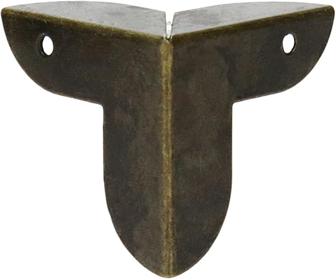 Box Corner Protectors Metal Mcredy Decor Edge Guard for Box Table Cabinet with Screws 0.87" Length Corner Protector Bronze Pack of 60