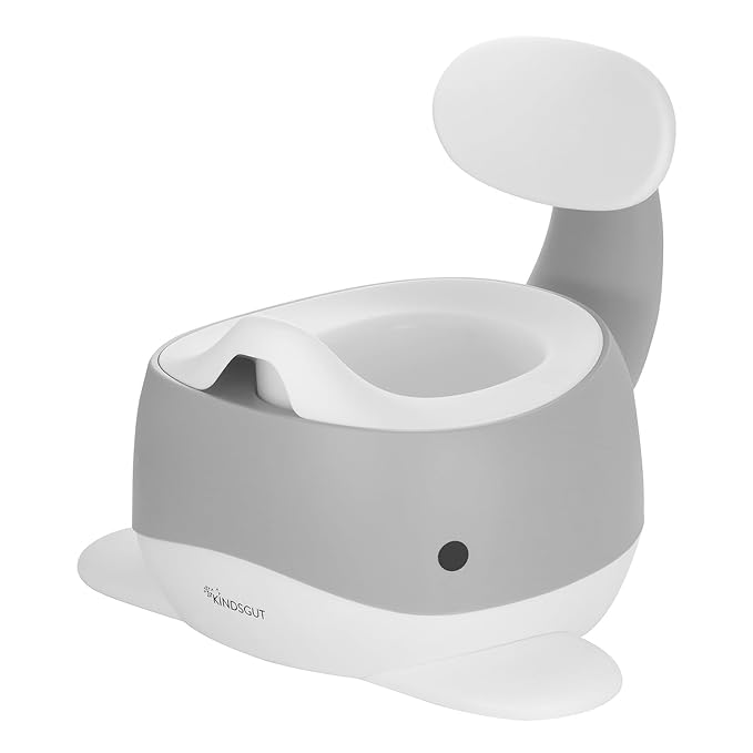 Kindsgut Whale Potty Training Toilet – Ergonomic Toddler Potty for Boys & Girls, Designed in Germany, Non-Slip & Easy Clean, Dark Grey