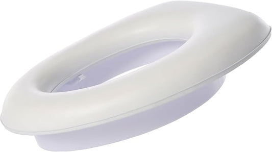 Dreambaby Soft Touch Potty Seat - Comfortable Padded Seat - With High Base Underneath for Secure Positioning - Fit Most Standard Toilets - White - Model L604