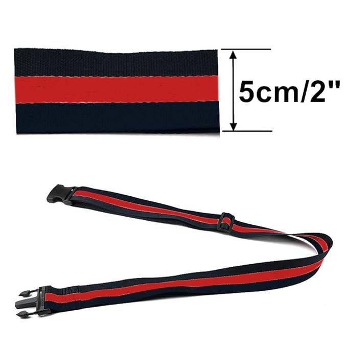 ZARPMA Baby Adjustable Safety Belt,Safety Harness for Child Kid Infant Safe Strap for Pushchair,HighChair,Child Chair,Stroller,Pram Buggy(Blue-Red-Blue)