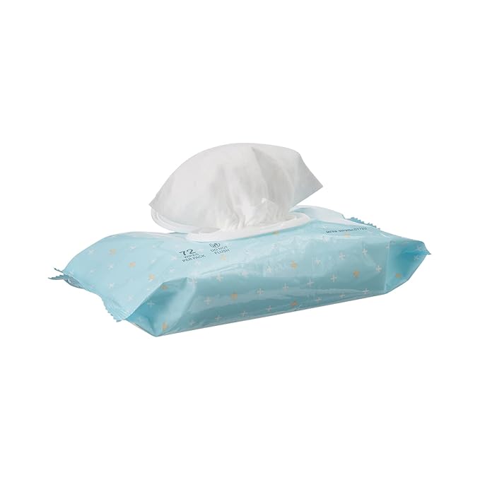 Baby Wipes, Unscented, Vitamin E Aloe Baby Wipe, 72 Pack, McKesson - Case of 12 = 864 Wipes