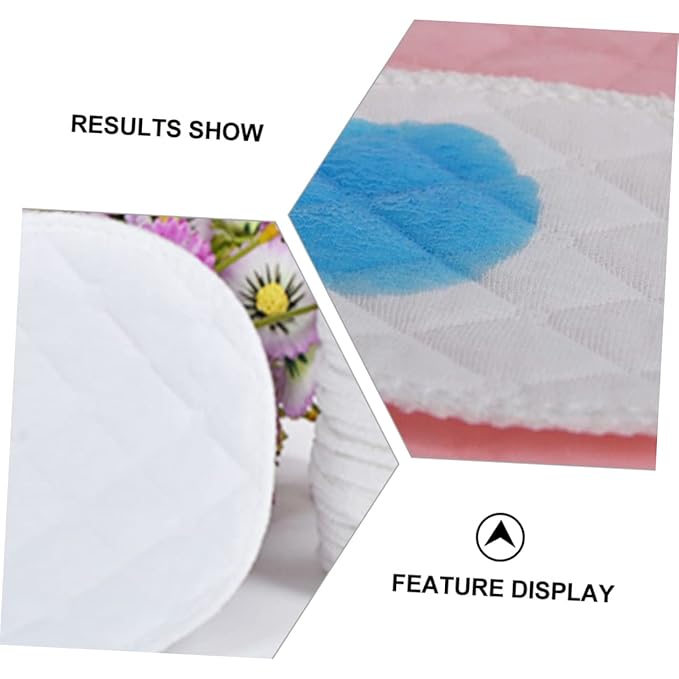 KOMBIUDA 20pcs Breast Pads Feeding Bra Pads Pads Breastfeeding Pads Feeding Pads Reusable Essentials Baby Products Cotton White Pregnant Woman Washable