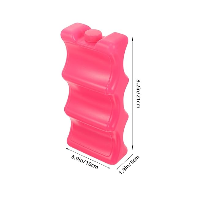 UPKOCH Reusable Ice Packs for Breastmilk Storage 2 Pack Portable Baby Bottle Cooler Ice Box 8.27 X 3.94 X 1.97 Inches for Breastfeeding Moms and Daycare Transport