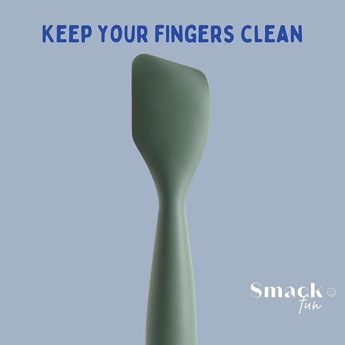Smack Fun Diaper Cream Applicator Soft Silicone with Suction Base | Diaper rash cream spatula | Diaper Bag Essentials (Tradewinds)