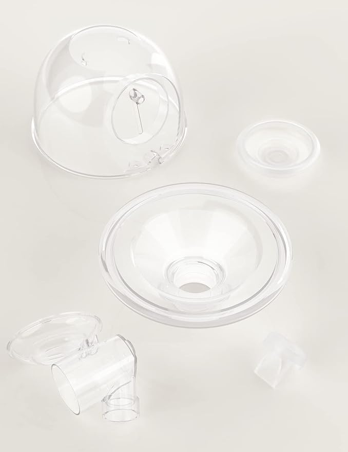 Momcozy Original S9 Pro/S12 Pro Replacement Accessories, Only Compatible with S9 Pro/S12 Pro Breast Pump NOT for S9/S12/S12Pro-Quick (Single-Sealed Full Set Collector 24mm Flange 180ml, 1 Pack)