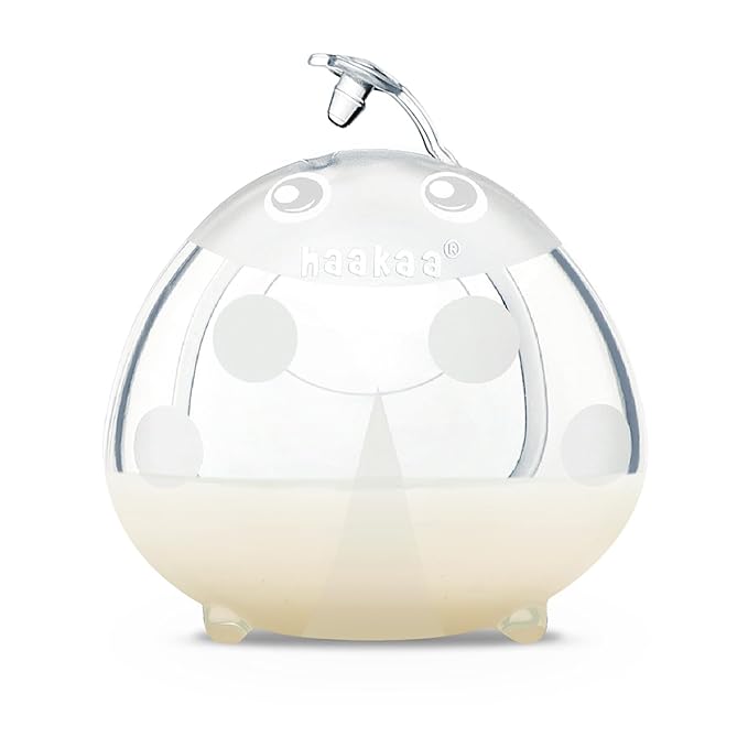 Haakaa Ladybug Milk Collector - Wearable Breast Shields Soft Nursing Cups Breast Milk Saver, Portable, Letdown Catcher Breastfeeding Essentials, 2.5oz/75ml, 1pc