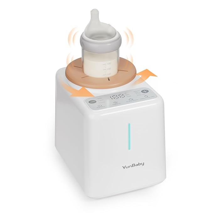 Waterless Baby Bottle Warmer and Shaker, 30s Rapid Automatic Formula Shaker for Clump-Free Milk, Multi-Function for Bottles and Food Jars