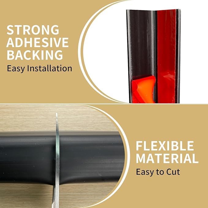 Wall Corner Edge Protector - 1.2 x 1.2 x 23.6 Inch Baby Proofing Corner Guards, Self Adhesive Furniture Edge Strips for Home, Kindergarten and Office, 5 Pack