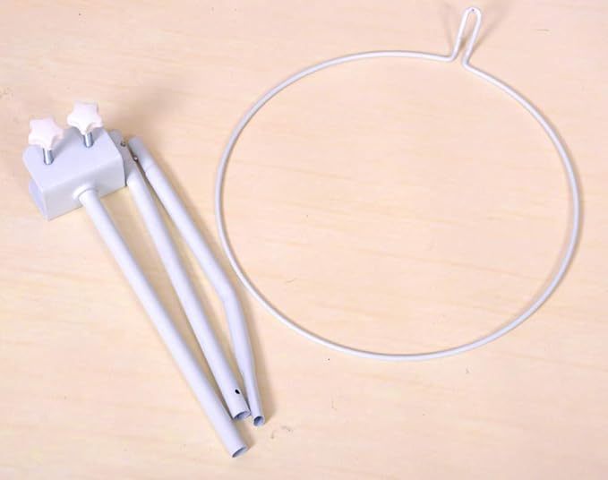 Crib Canopy Holder Universal Metal Adjustable Clip-On Stand Bracket for Crib Cot Bed Mosquito Net(White, Stand only)