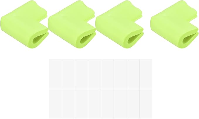 uxcell Corner Guards Edge Protectors, 12Pack U Foam Safety Bumper W Self-Adhesive Tape Furniture Corner Table Edge Guard, 2.16"x1.38"x0.315", Grass Green