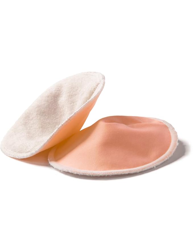 Fishers Finery Nursing Bra Pads Rayon Washable Reusable Leak Proof All Day Night (Set of 2)