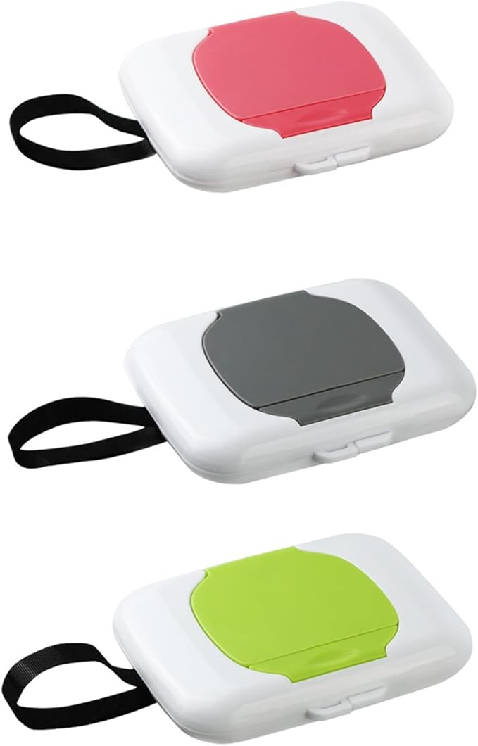 Travel Wipe Holder Reusable Wet Wipe Container Box Strollers Hanging Wipes Dispensers Refillable Wipe Case