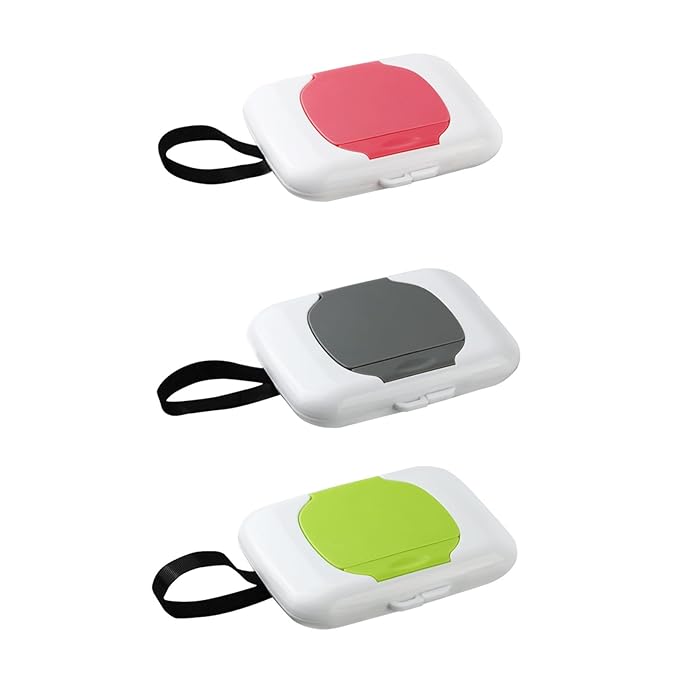 Wipes Dispensers Refillable Wipe Holder Baby Wipe Box Case for Indoor Outdoor Reusable Travel Wet Wipe Container