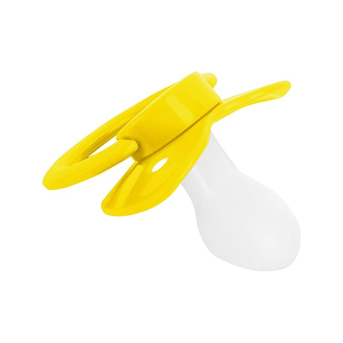 Adult Sized Pacifier and Bottle Set，Print May Vary,250ml (Yellow)